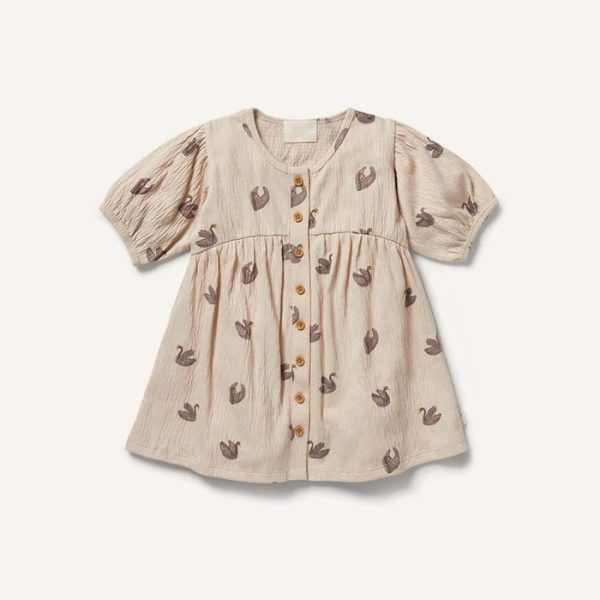 لباس دکمه چین دار